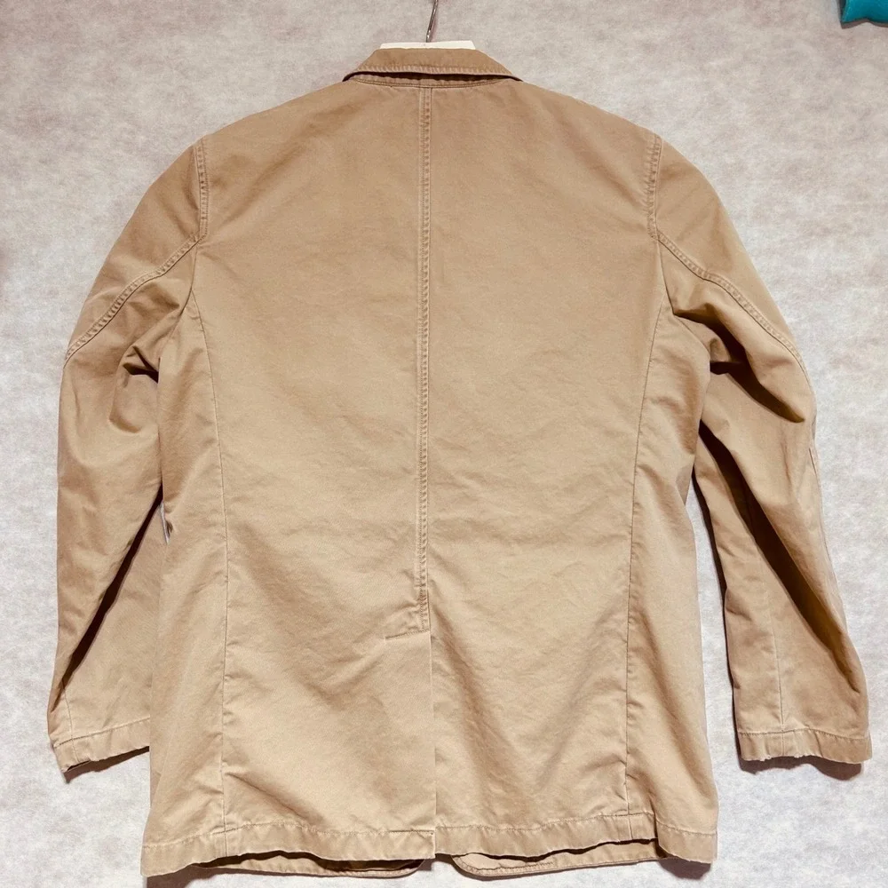 J. Crew Men's Tan Cotton Casual Blazer‎ Jacket Size L